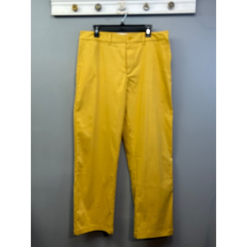 Nike SB Pants Mens 34 Yellow Dri-FIT Chino Skateboarding DA4169-777 Straight Leg